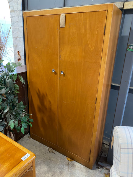 Teak Veneer Storage Cupboard GHC