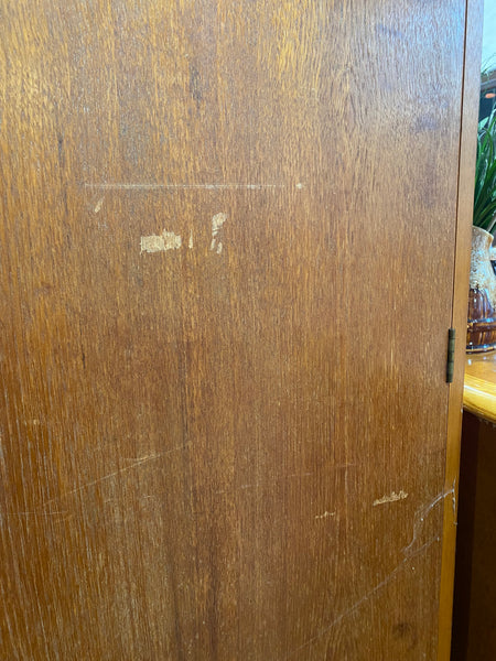 Mid Century Teak Veneer Compact Wardrobe